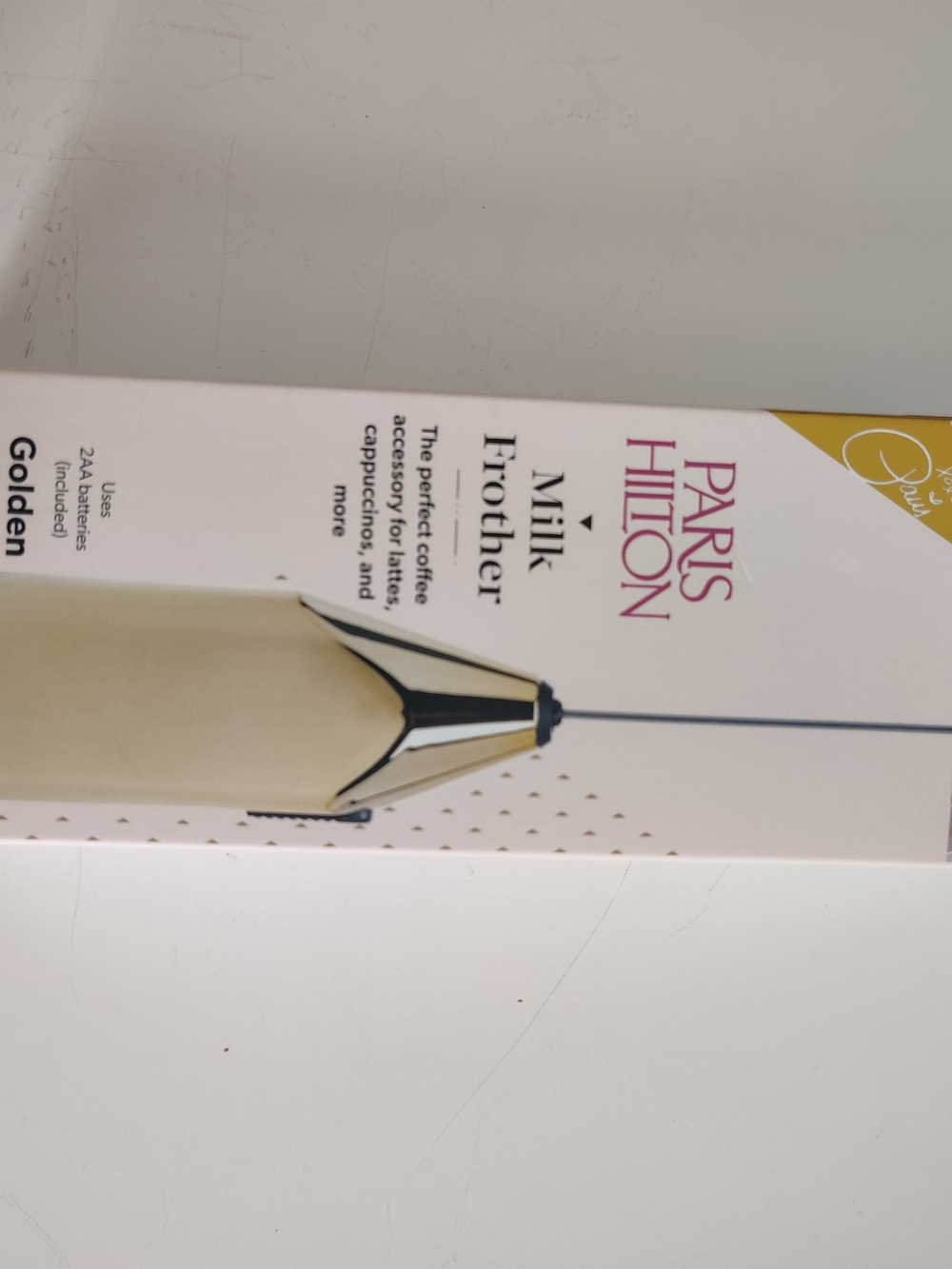 Paris Hilton Gold and Black Handheld Milk Frother